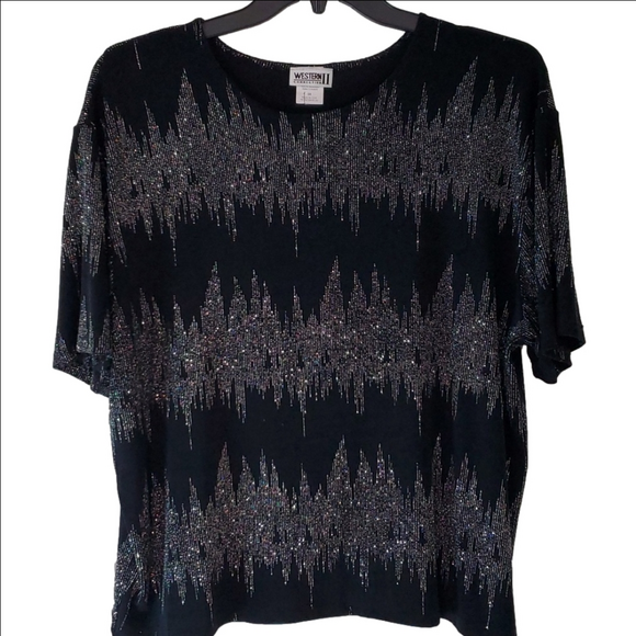 🦃Plus Size Top with glittery embellishment Size 3X🦃2 for $15 🦃 - Picture 2 of 4